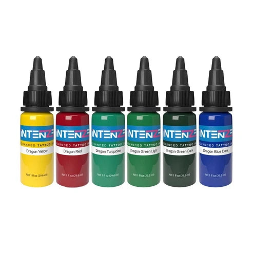 Intenze Tattoo Ink - Dragon Colour Set 1/2oz