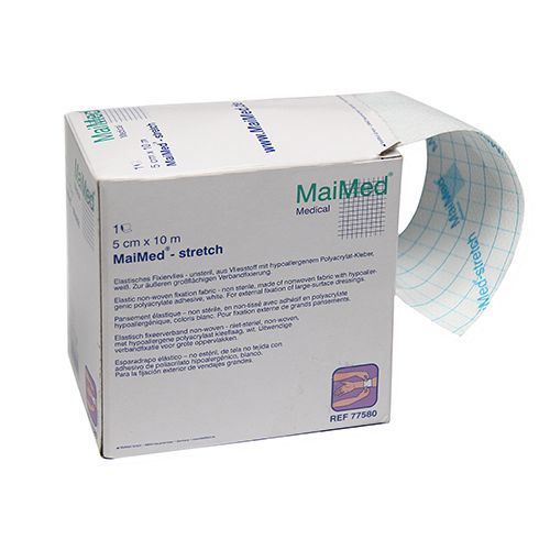 Elastic Non-Woven Fixation Fabric - 1 Box - 5cm x 10m