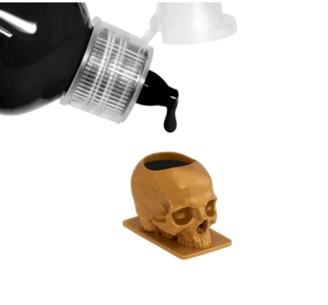 Saferly Skull Ink Caps - GOLD - Tattoo Everything Supplies