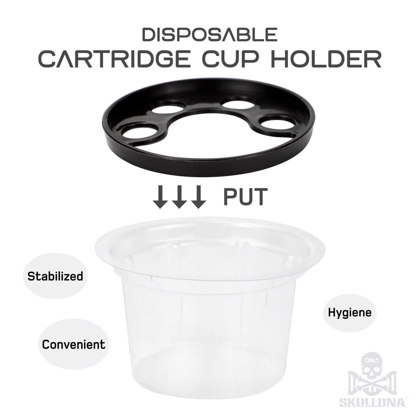 SKULL DNA Disposable Cartridge Rinse Cup Holder