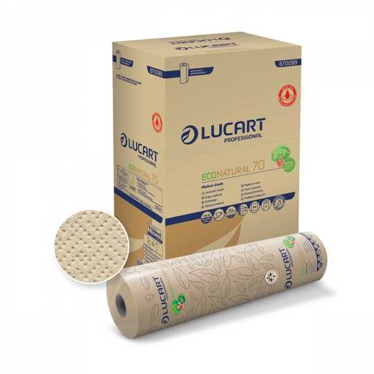EcoNatural 70 2 Ply Couch Roll 59cm x 70m