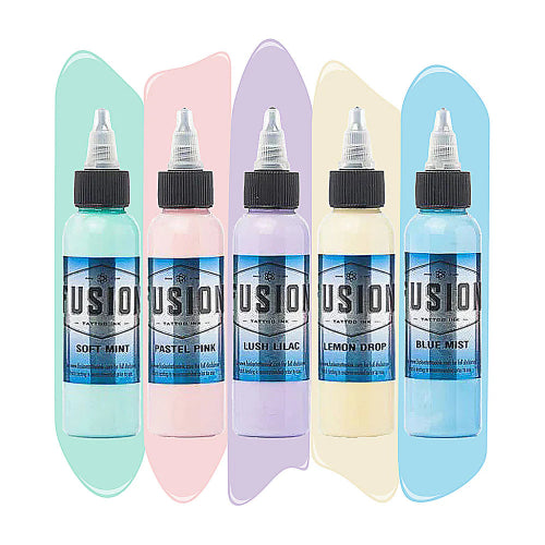 Fusion Tattoo Ink Pastel 1oz Set