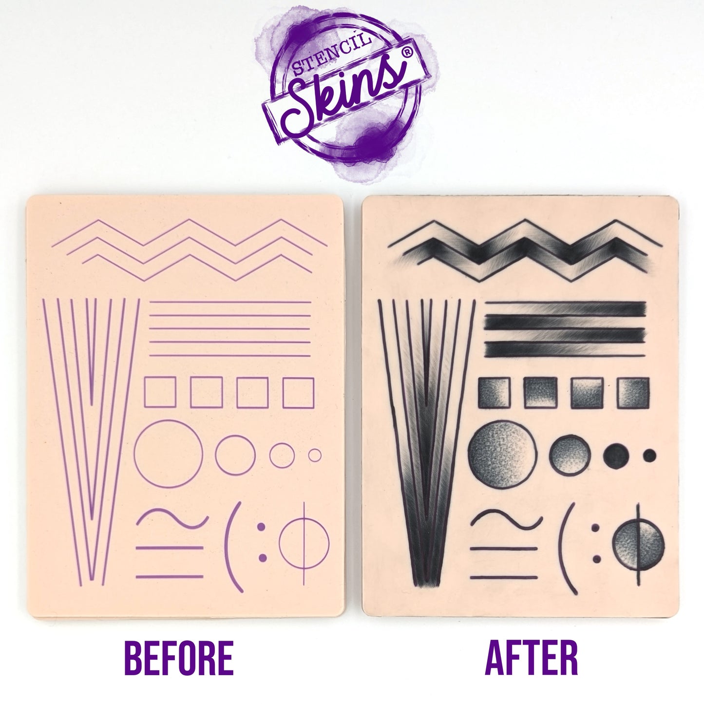 Stencil Skins - Tattoo Practice Skincare