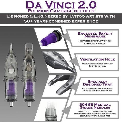 Bishop DA VINCI V2 Tattoo Needle Cartridges