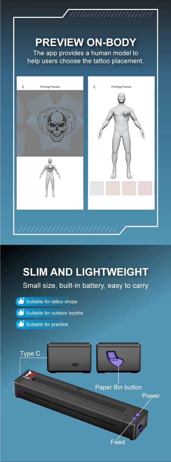 Therma Tekk MHT-P19 Bluetooth Stencil Printer