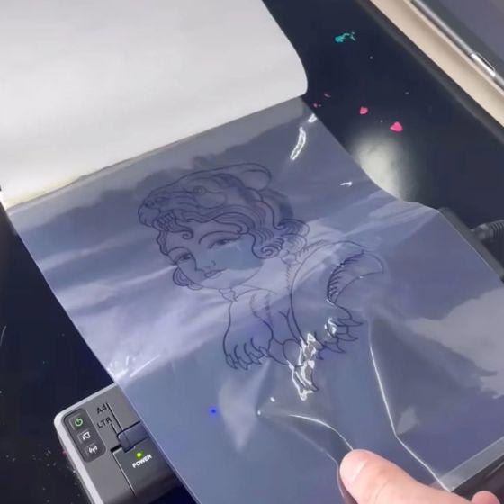 Clear Cut Stencils - A4 Transparent Thermal Stencil Paper - 25 pack - Tattoo Everything Supplies