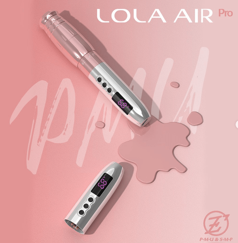 EZ LOLA Air X2 Pro - Beauty PMU Machine - Pink/Silver - Tattoo Everything Supplies