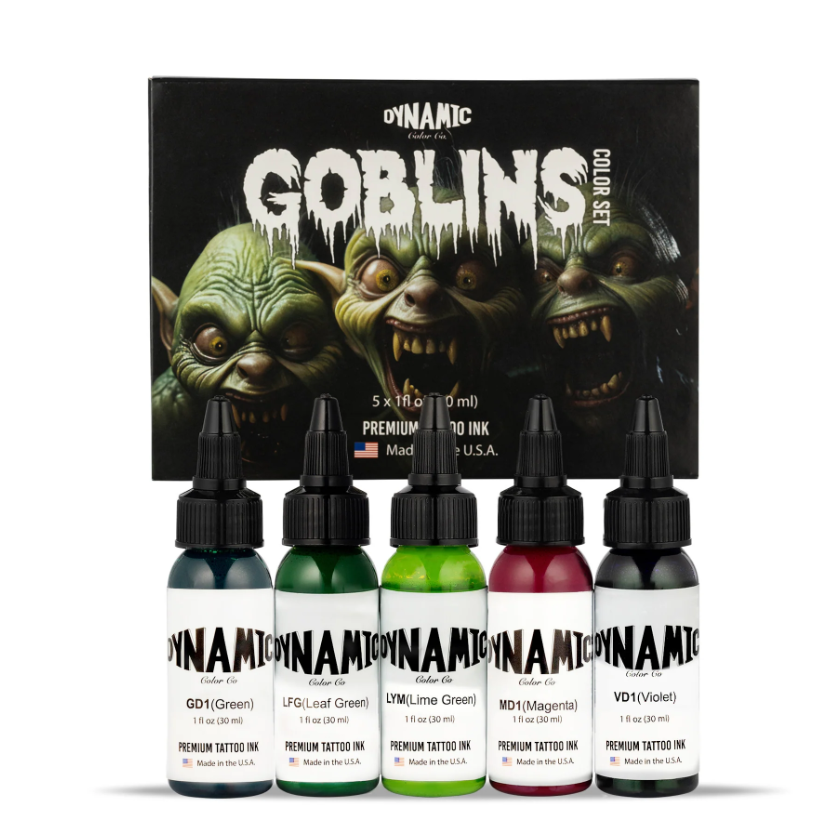 Dynamic Tattoo Ink Goblins 1oz Colour 5 Set