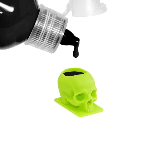 Saferly Skull Ink Caps - Slime Green - Tattoo Everything Supplies