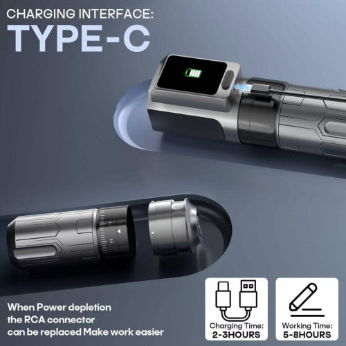 Poseidon S-LUXE Wireless Adjustable Tattoo Pen Machine