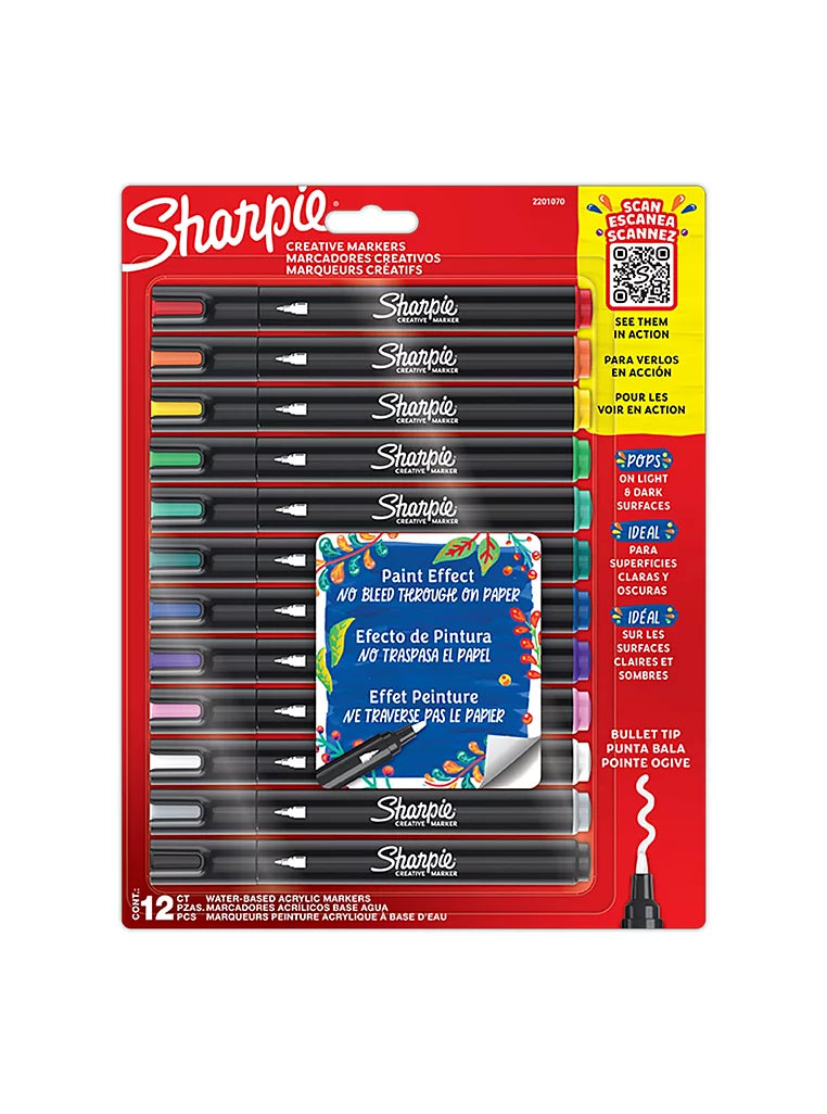 Sharpie Creative Marker Pens Pack of 12