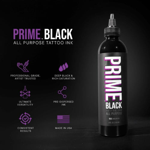 PRIME Black Tattoo Ink 8oz