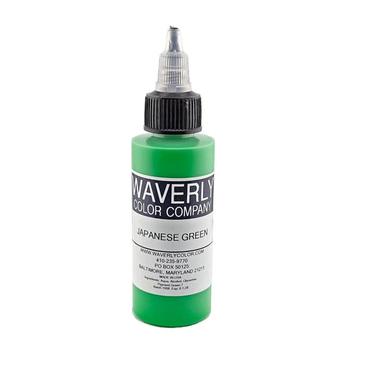 Waverly Color - Tattoo Pigment - Japanese Green 2oz - Tattoo Everything Supplies