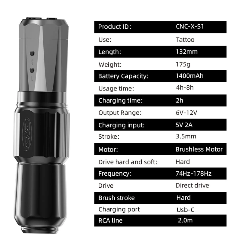 CNC X S1 Wireless Tattoo Pen