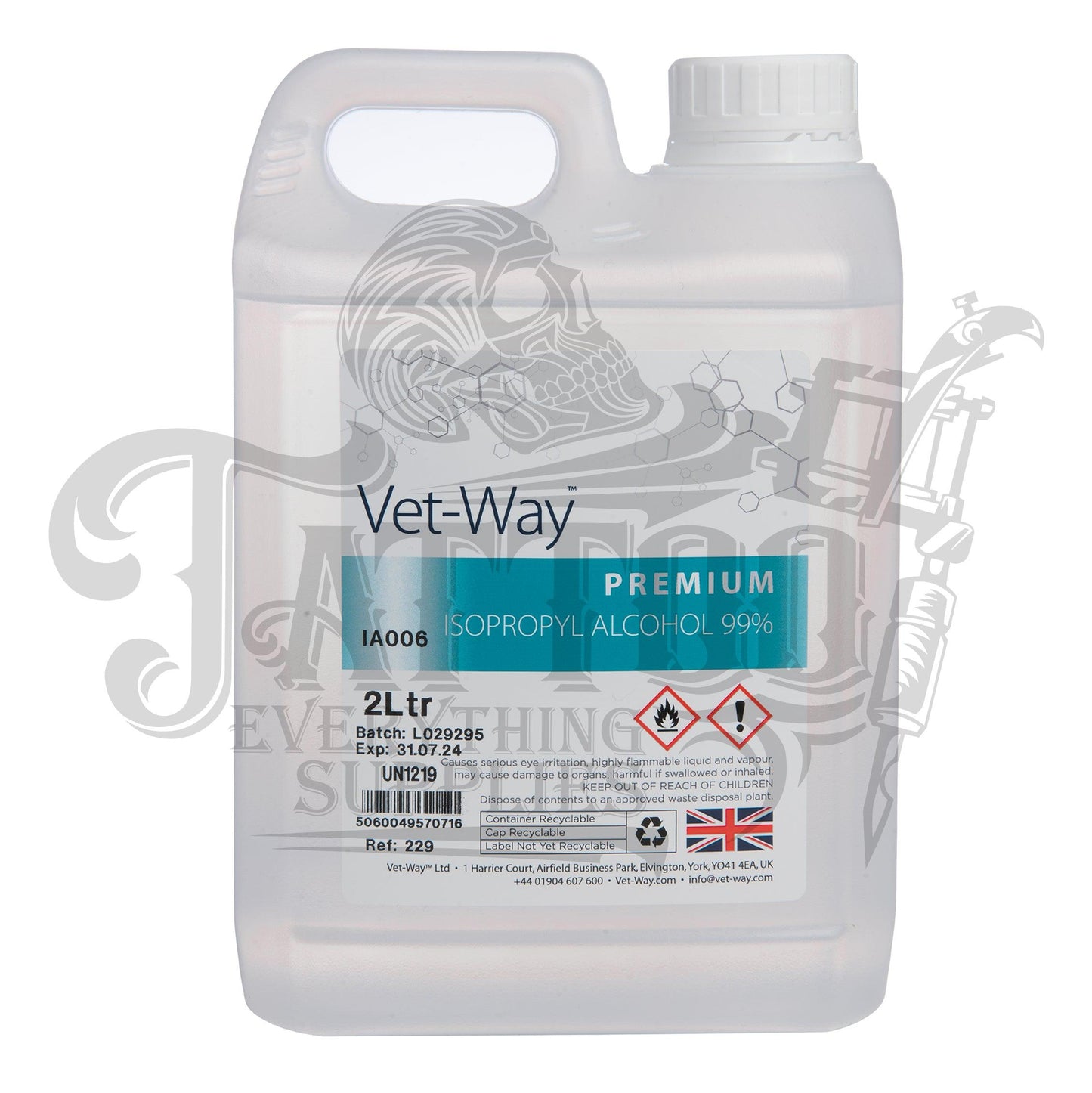 Rubbing Alcohol Isopropyl 99% Blend - Tattoo Everything Supplies