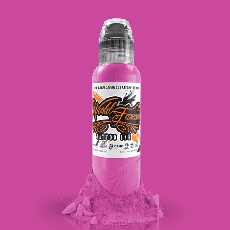 World Famous Ink Paris Pink 1oz - Tattoo Everything Supplies