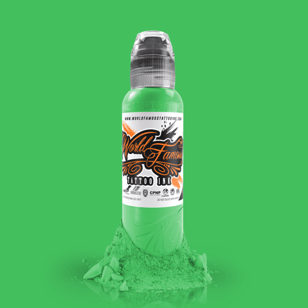 World Famous Ink Mint Green 1oz - Tattoo Everything Supplies
