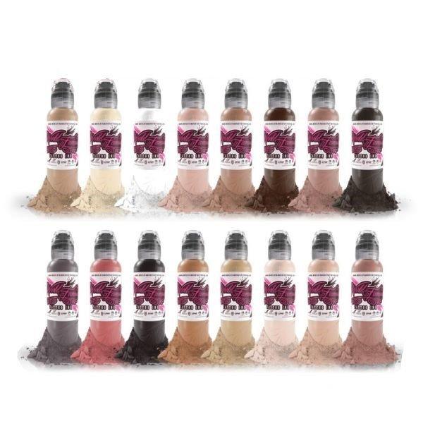 World Famous Tattoo Ink Pink Ribbon Set 30ml - Tattoo Everything Supplies