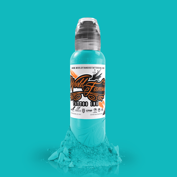World Famous Ink Miami Blue 1oz - Tattoo Everything Supplies