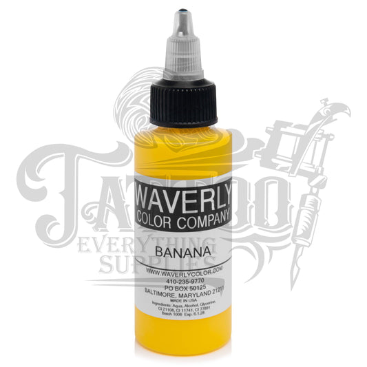 Waverly Color - Tattoo Pigment - Banana 2oz - Tattoo Everything Supplies