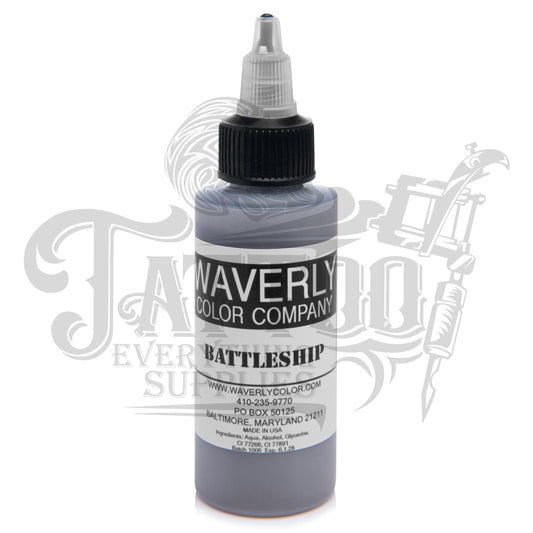 Waverly Color - Tattoo Pigment - Battleship Grey 2oz - Tattoo Everything Supplies