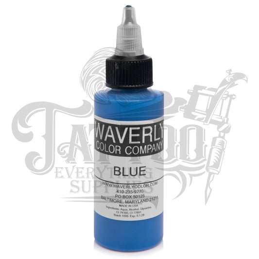 Waverly Color - Tattoo Pigment - Blue 2oz - Tattoo Everything Supplies