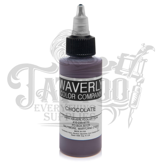 Waverly Color - Tattoo Pigment - Chocolate Brown 2oz - Tattoo Everything Supplies