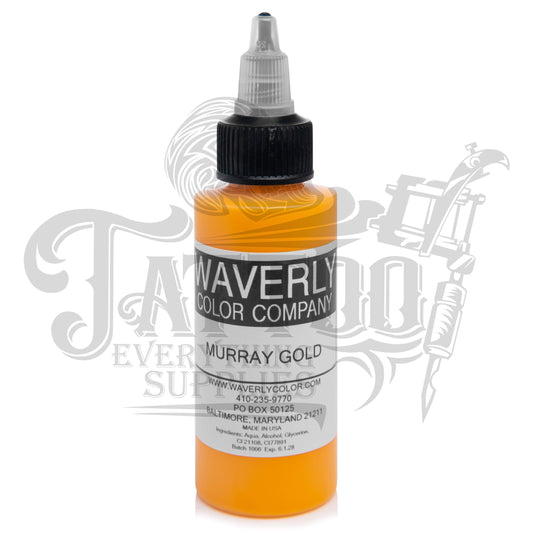 Waverly Color - Tattoo Pigment - Murray Gold 2oz - Tattoo Everything Supplies