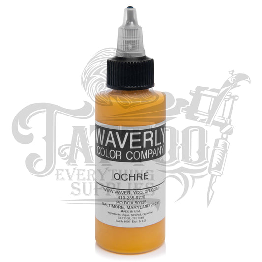 Waverly Color - Tattoo Pigment - Ochre 2oz - Tattoo Everything Supplies