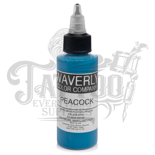 Waverly Color - Tattoo Pigment - Peacock 2oz - Tattoo Everything Supplies