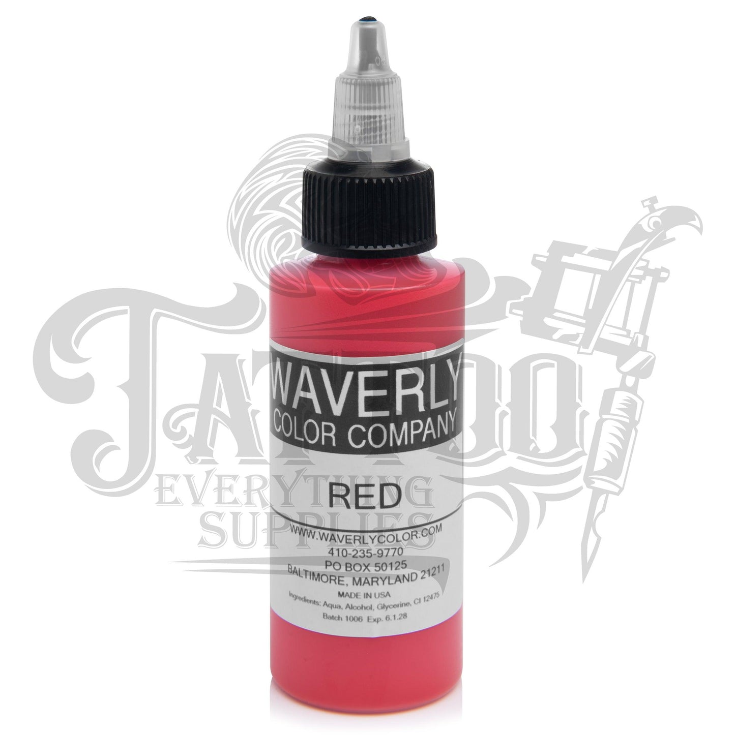 Waverly Color - Tattoo Pigment - Red - Tattoo Everything Supplies
