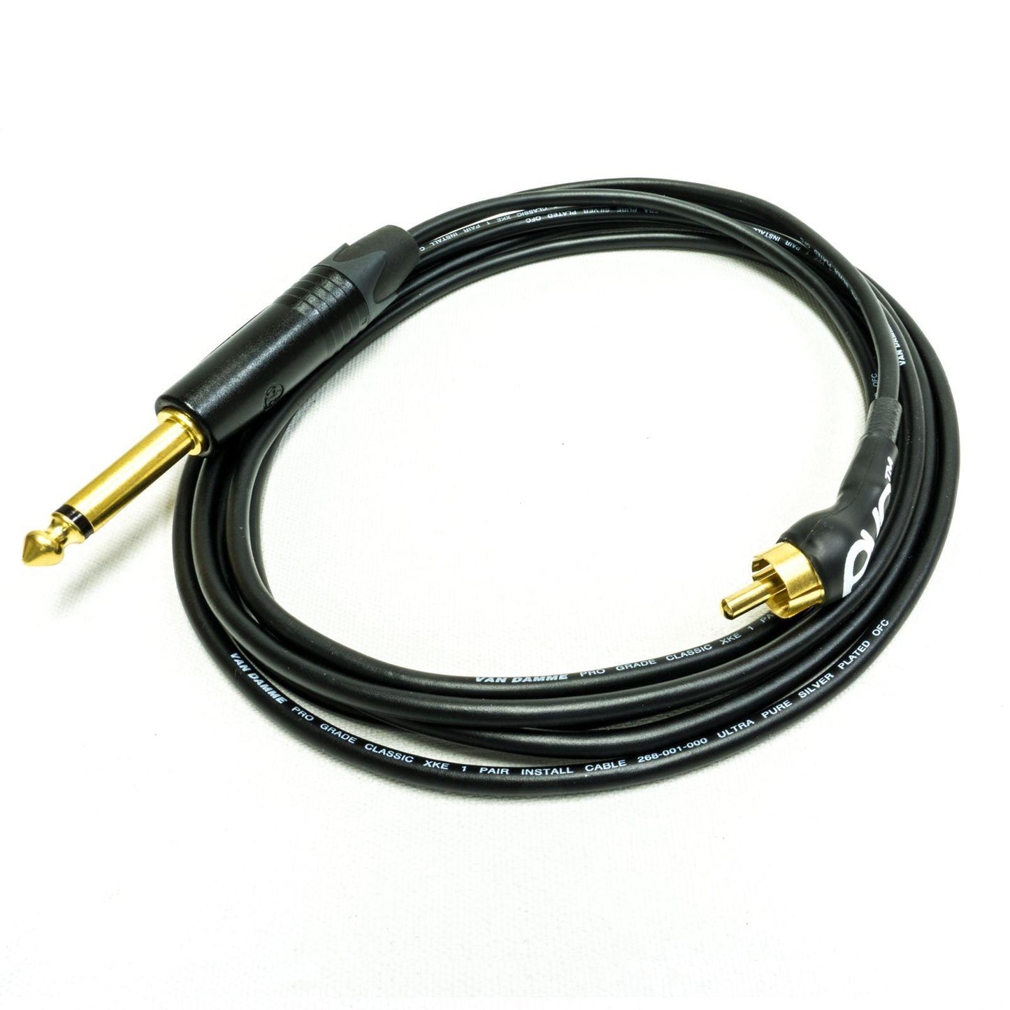 Evolution Mazikeen Tattoo Cord. 45 Degree, RCA to Jack Cable - Tattoo Everything Supplies