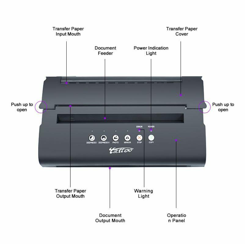 MT200 Tattoo Stencil Printer Transfer Thermal Copier Machine - Tattoo Everything Supplies
