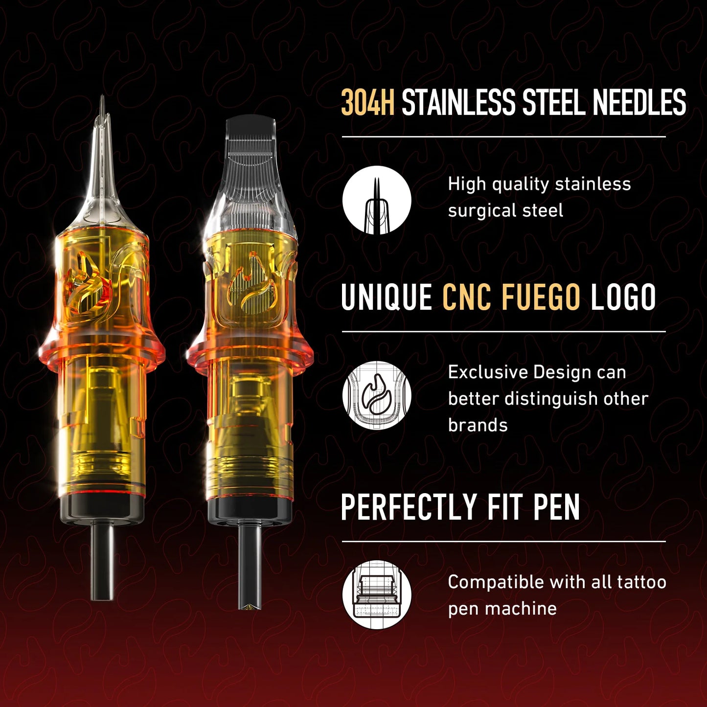 CNC - FUEGO Cartridge Needles - 10s