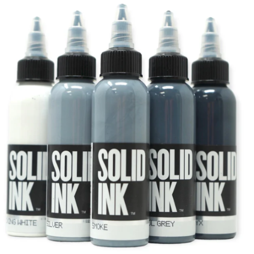 Solid Ink - Opaque Grey Set of 5