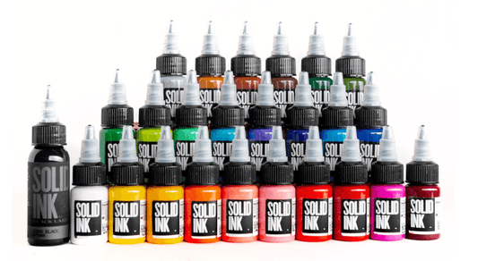 Solid Ink - 25 Colour Travel Set 1/2oz - Tattoo Everything Supplies