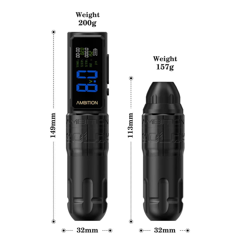 Soldier Ambition 270S Wireless Rotary Tattoo Machine 5mm - 2 batteries