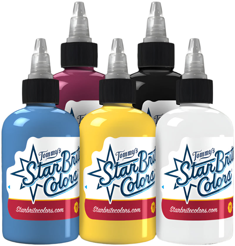 Starbrite Colors Tattoo Ink - Primary Set 1/2oz