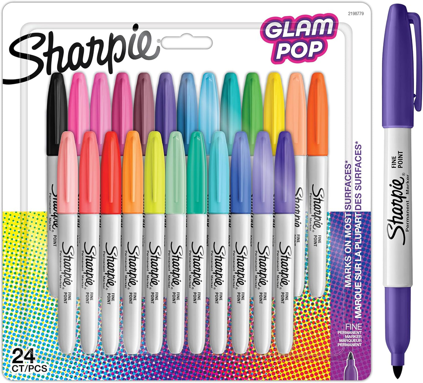 Sharpie Marker Pens Pack of 24 Glam Pop