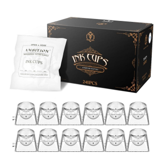 Ambition Sterile Disposable Tattoo Ink Cups / Caps