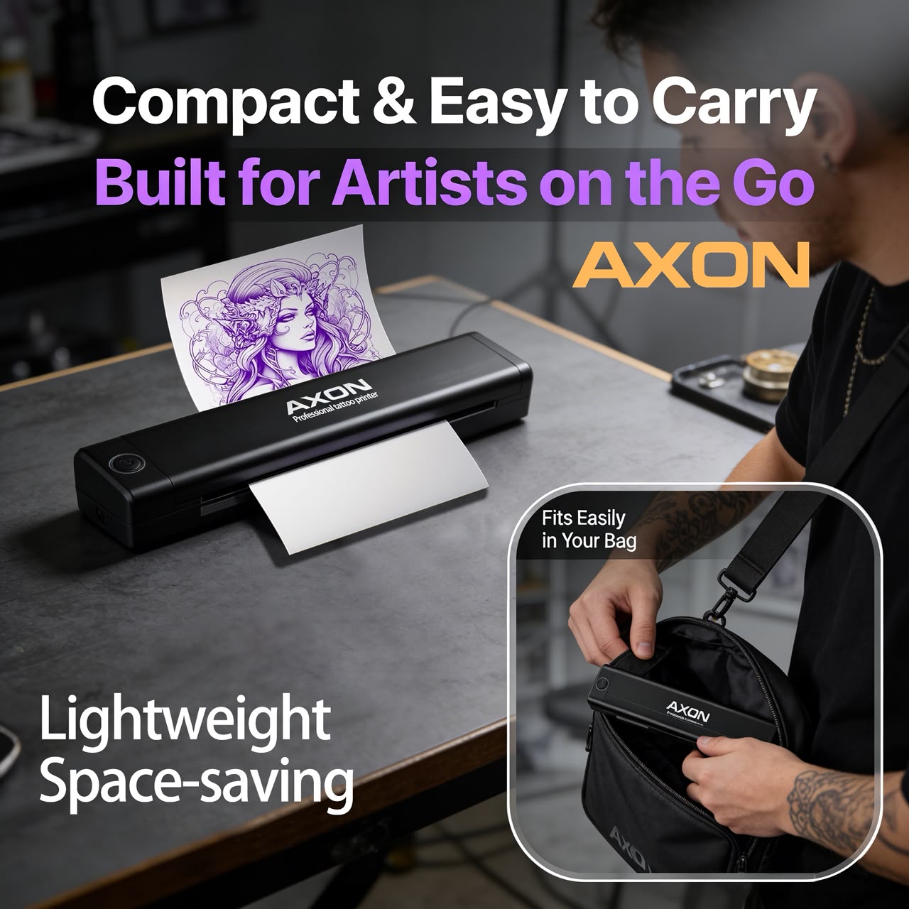 AXON Wireless Tattoo Transfer Stencil Printer
