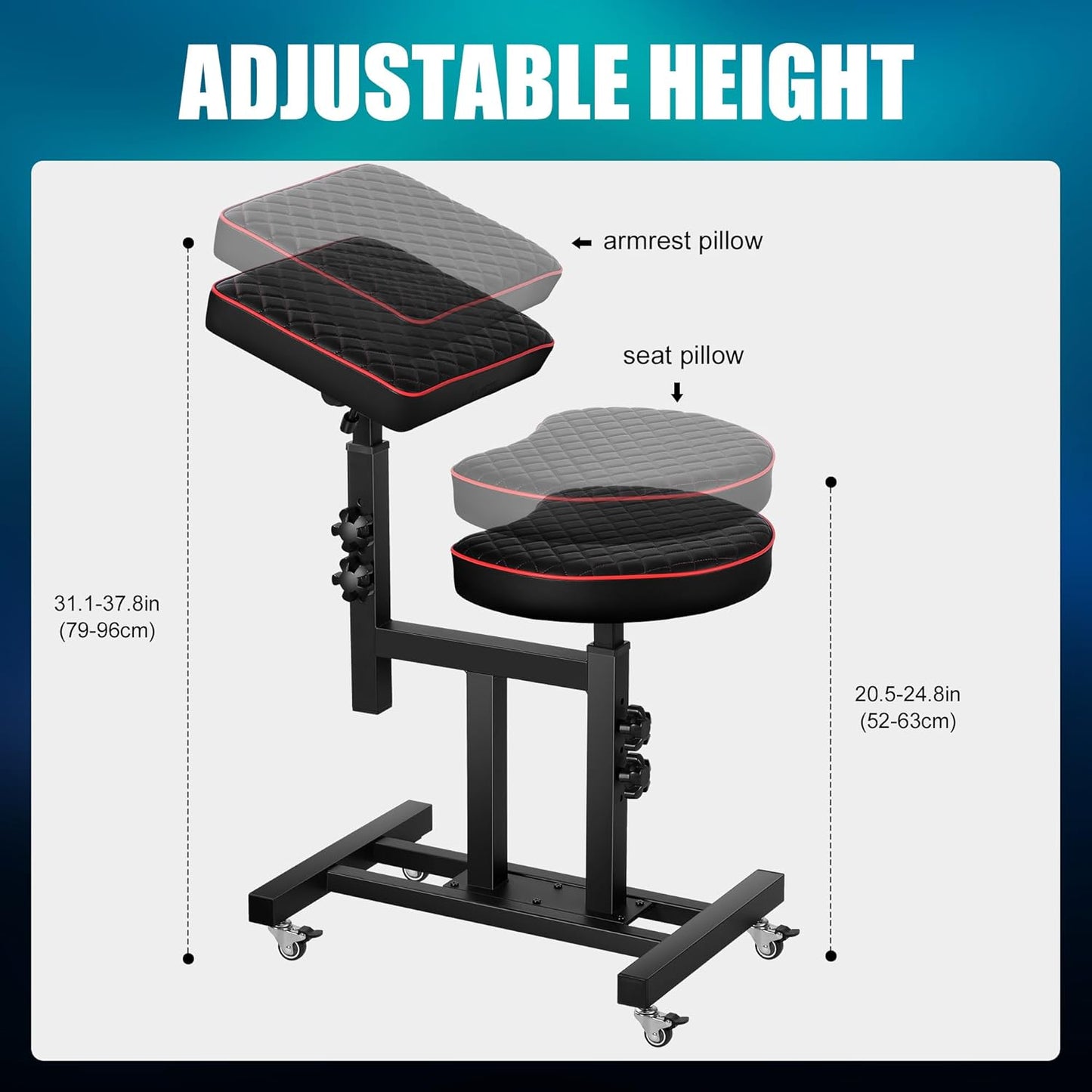 Professional Tattoo Chair with Adjustable Armrest