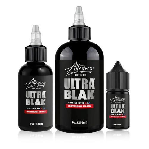 Allegory ULTRA BLAK Lining Shading Blackout Tattoo Ink