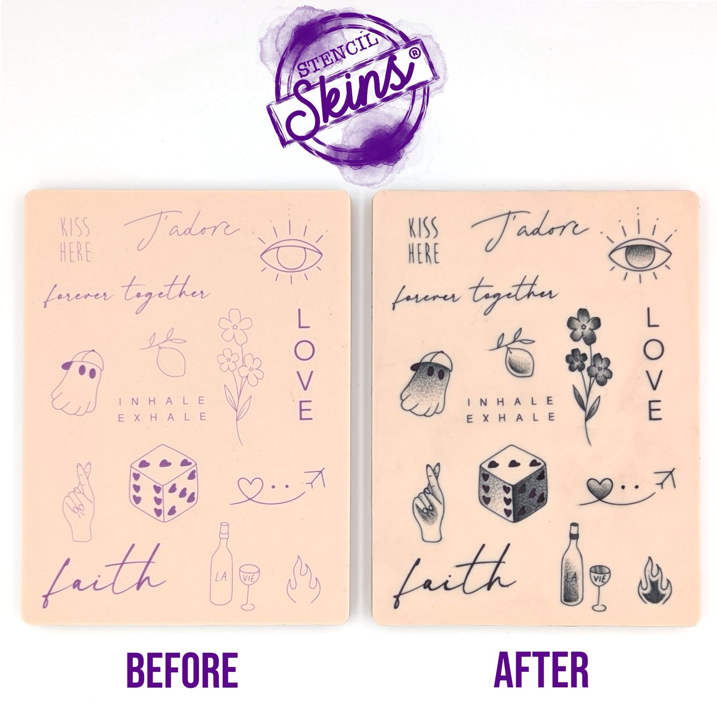 Stencil Skins - Tattoo Practice Skin