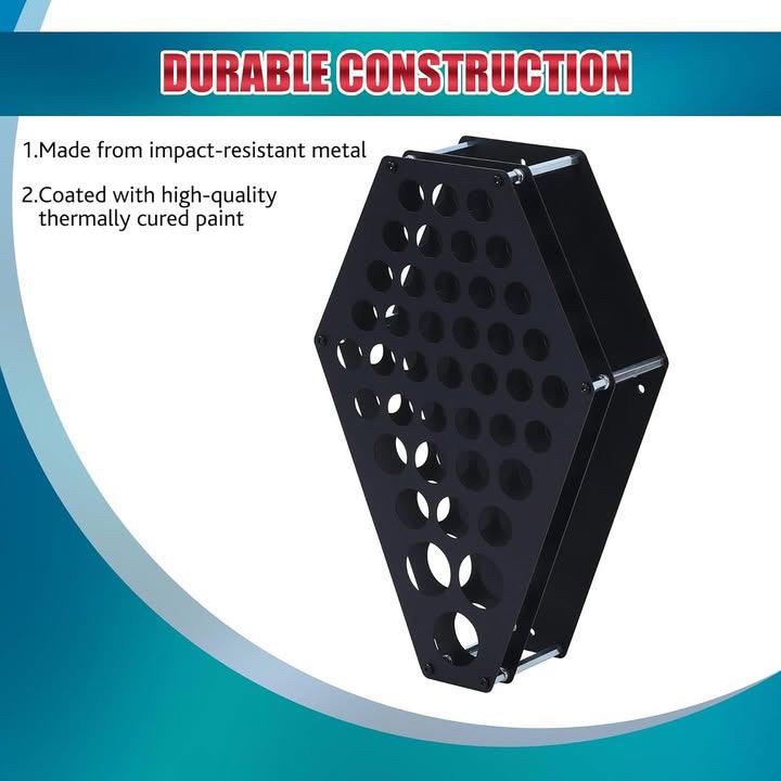 Tattoo Ink Wall Rack Display - 3 Coffin Set & Tray