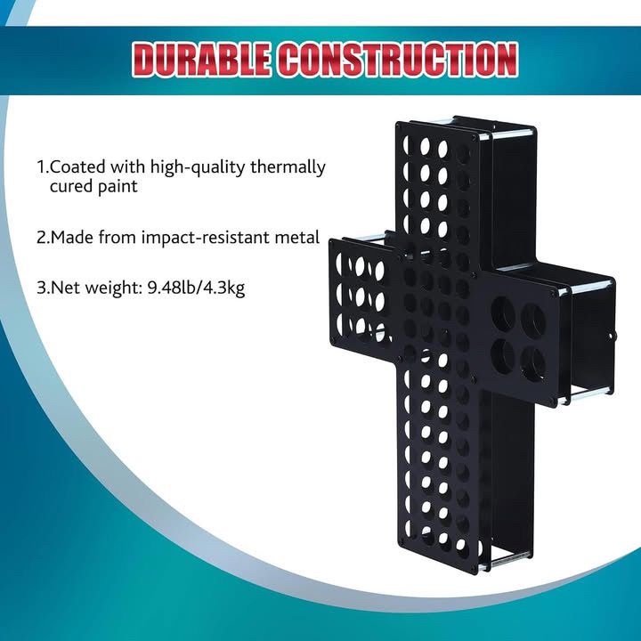 Tattoo Ink Wall Rack Display - Cross & Tray