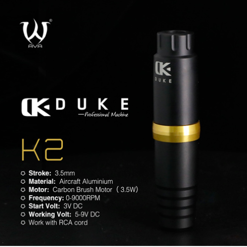 AVA Duke K2 Wireless Tattoo Pen Machine