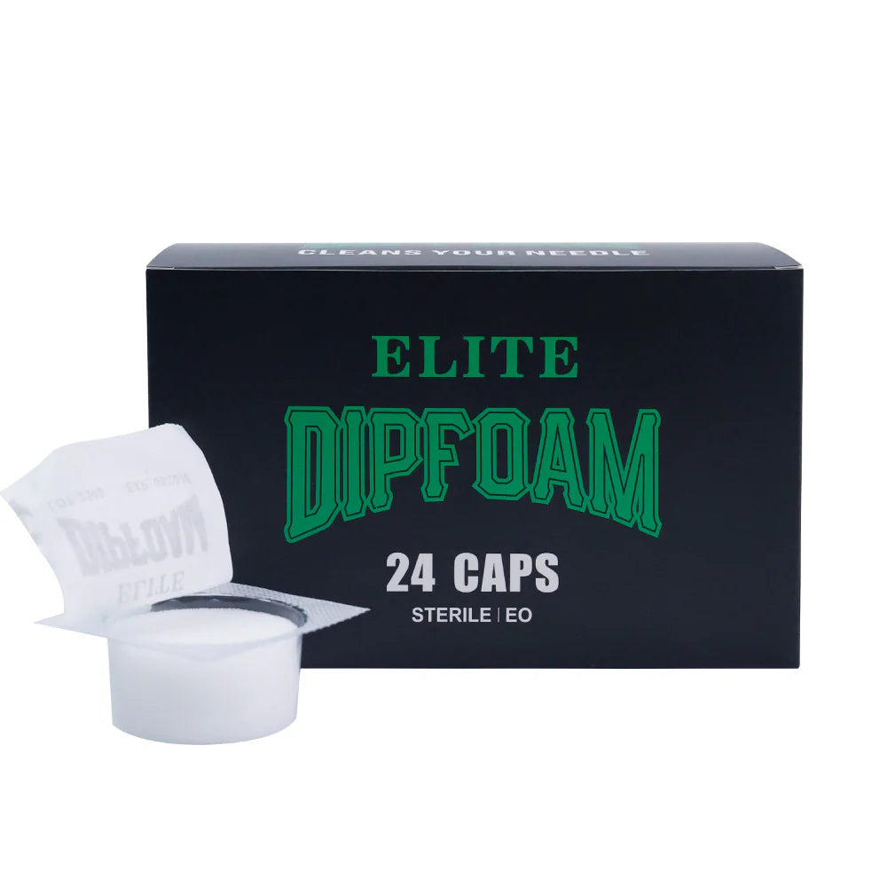 Elite Foam Caps - Rinse, Dip and Clean Needles