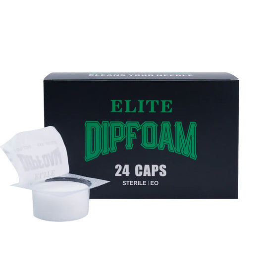 Elite Foam Caps - Rinse, Dip and Clean Needles