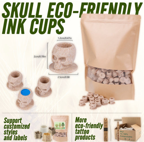 Skull Ink Caps - Biodegradable